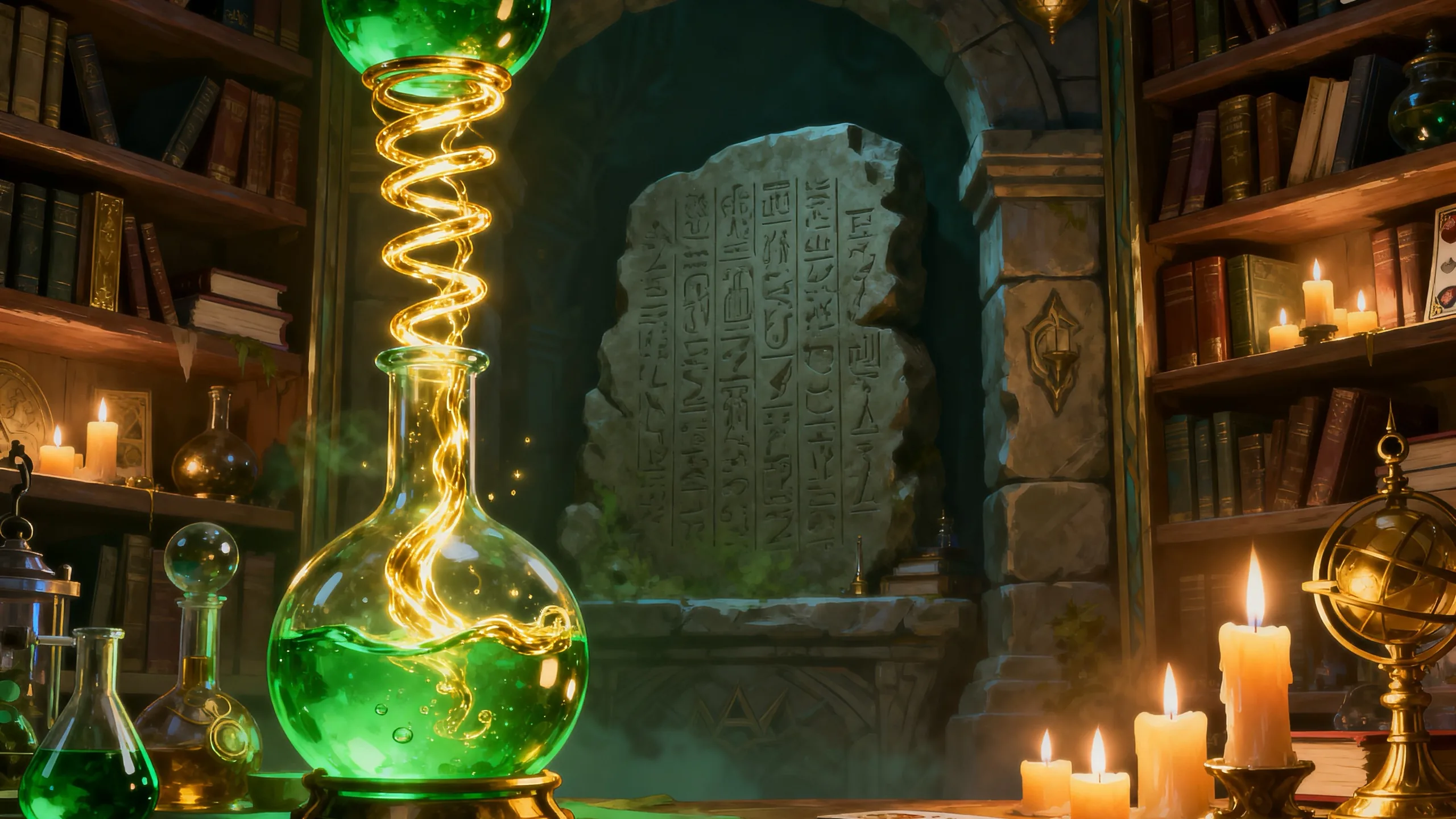 The Alchemist's Gold background art