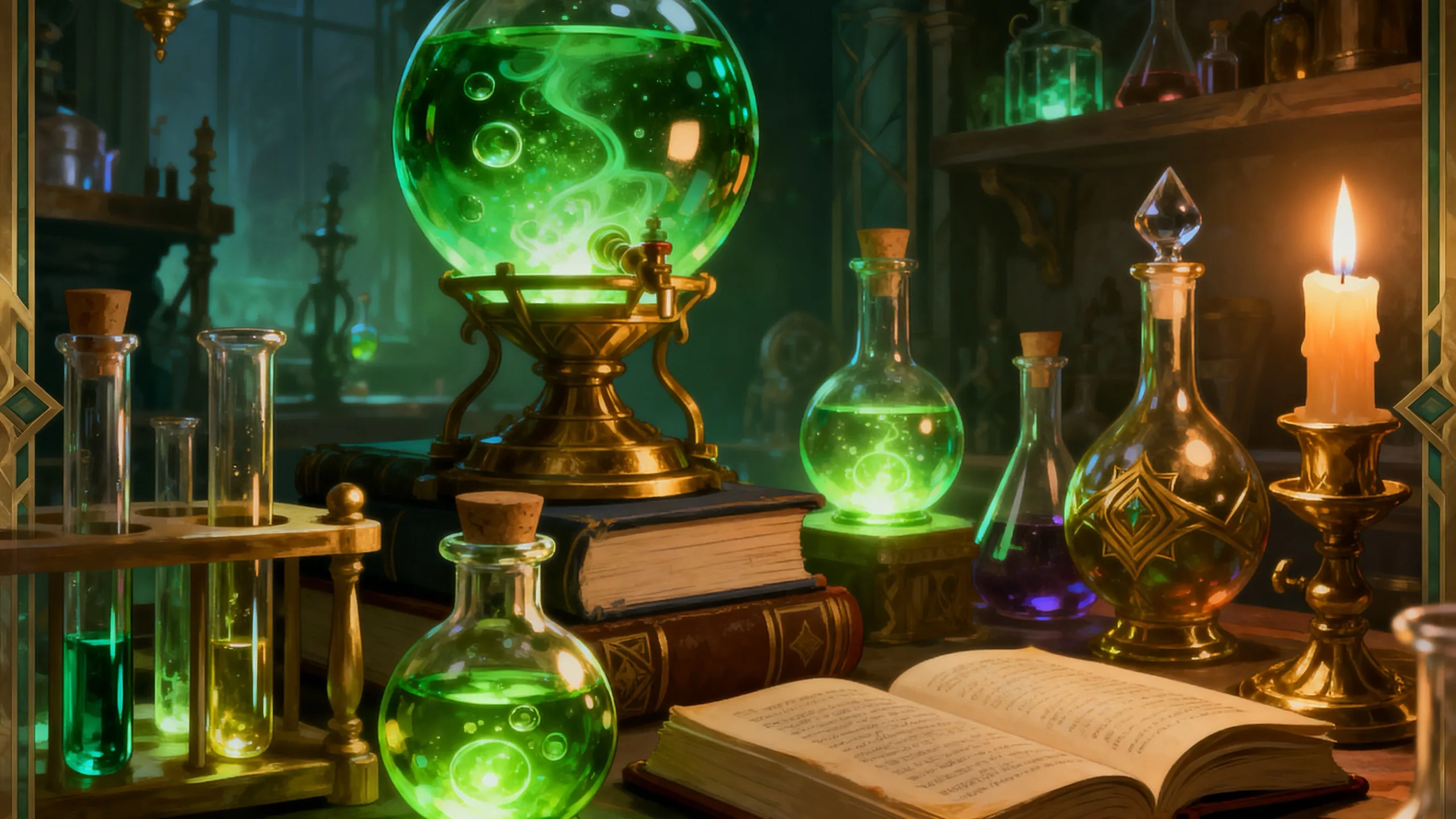 The Alchemist's Gold background art