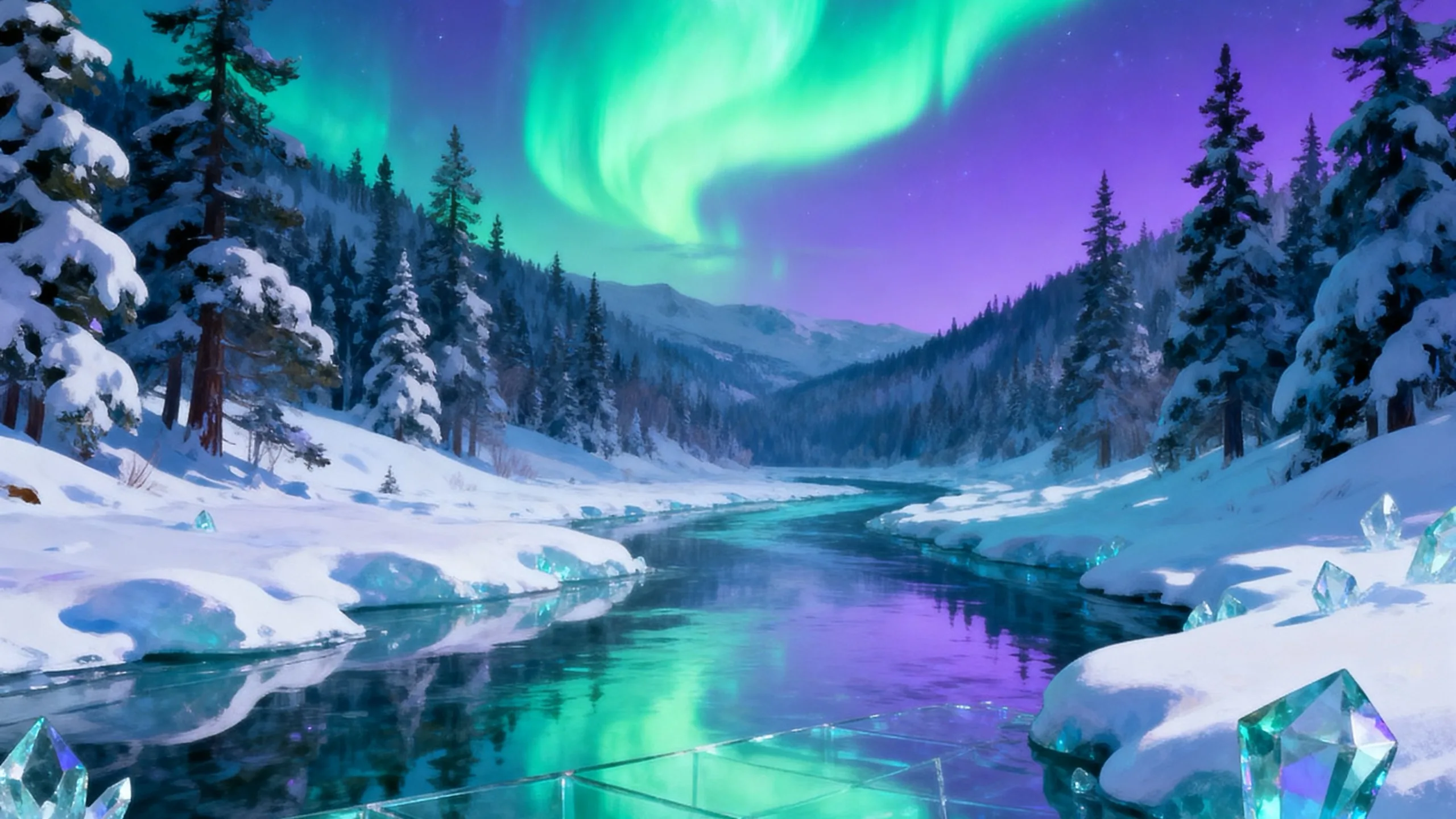 Aurora Wilds background art