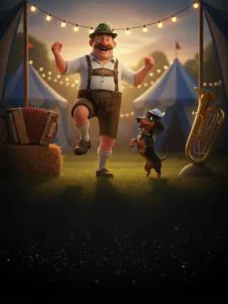 Bavarian Bash slot poster