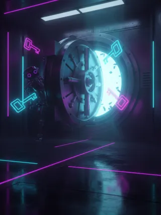 Cofre Neon slot poster