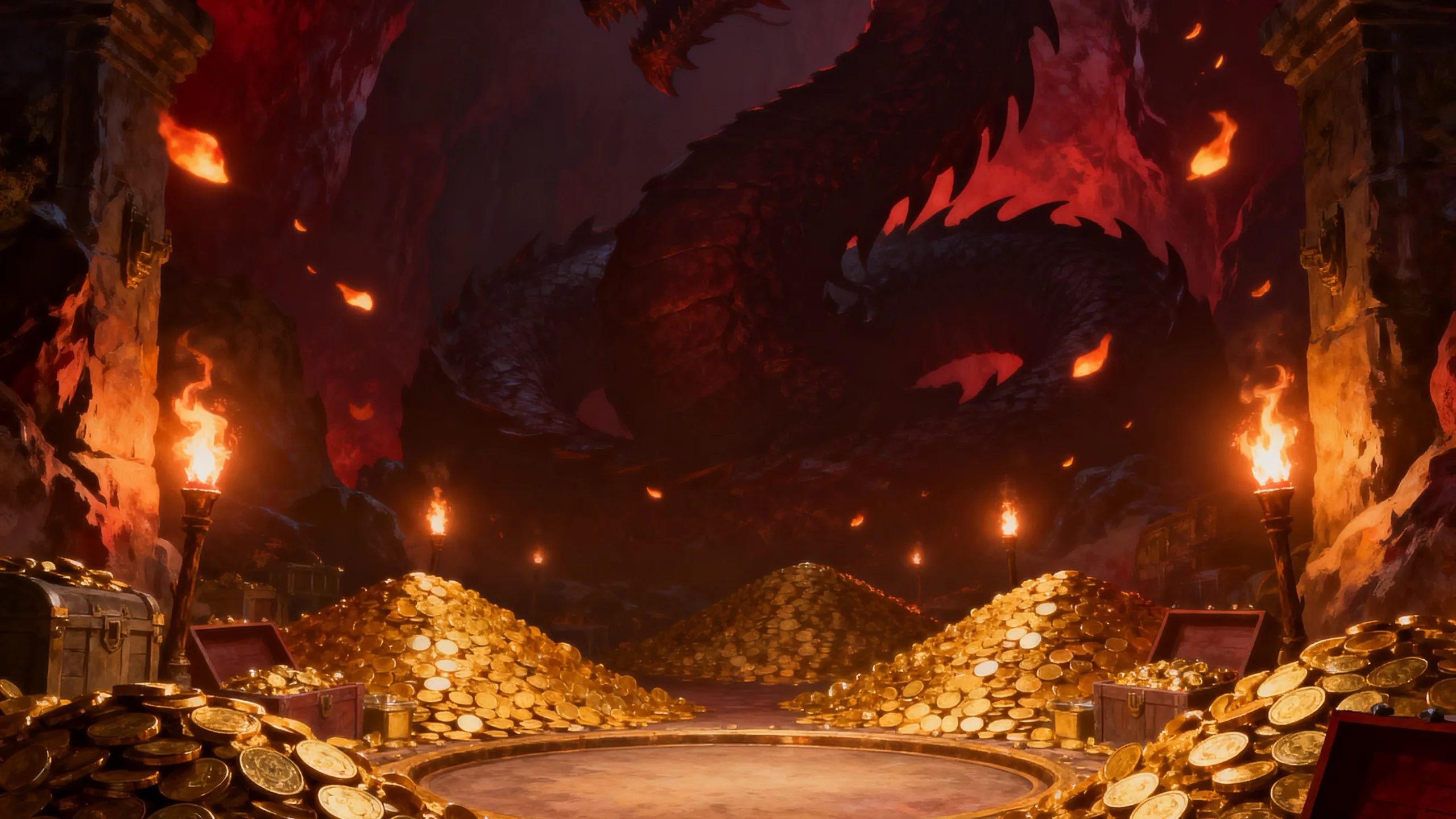 Dragon's Vault background art