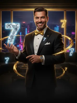 Dwain's Diamond 7s slot poster