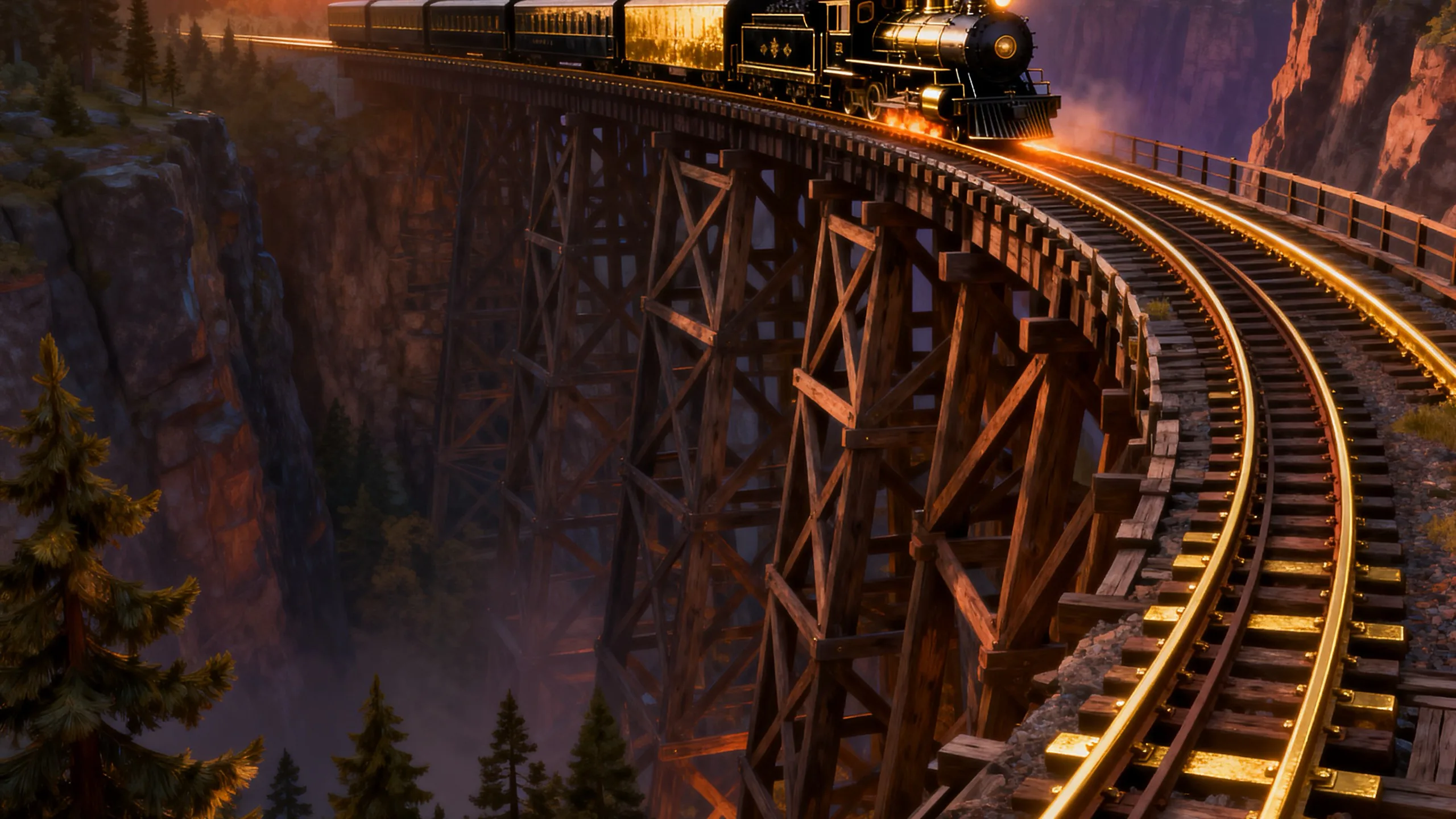Goldrush Express background art