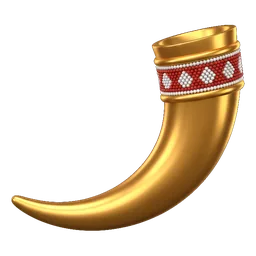 Gold Cow Horn