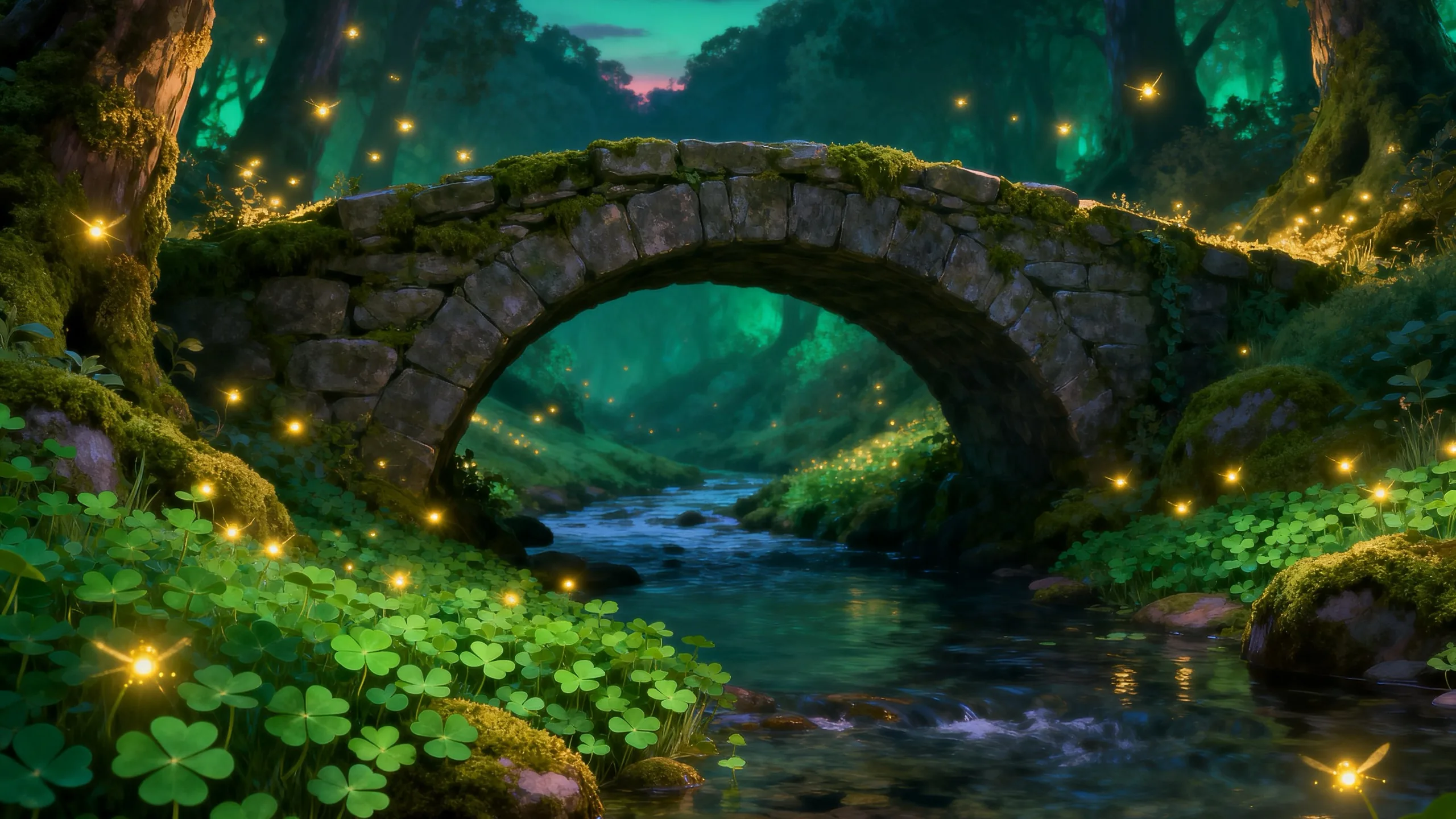 Lucky Clover background art