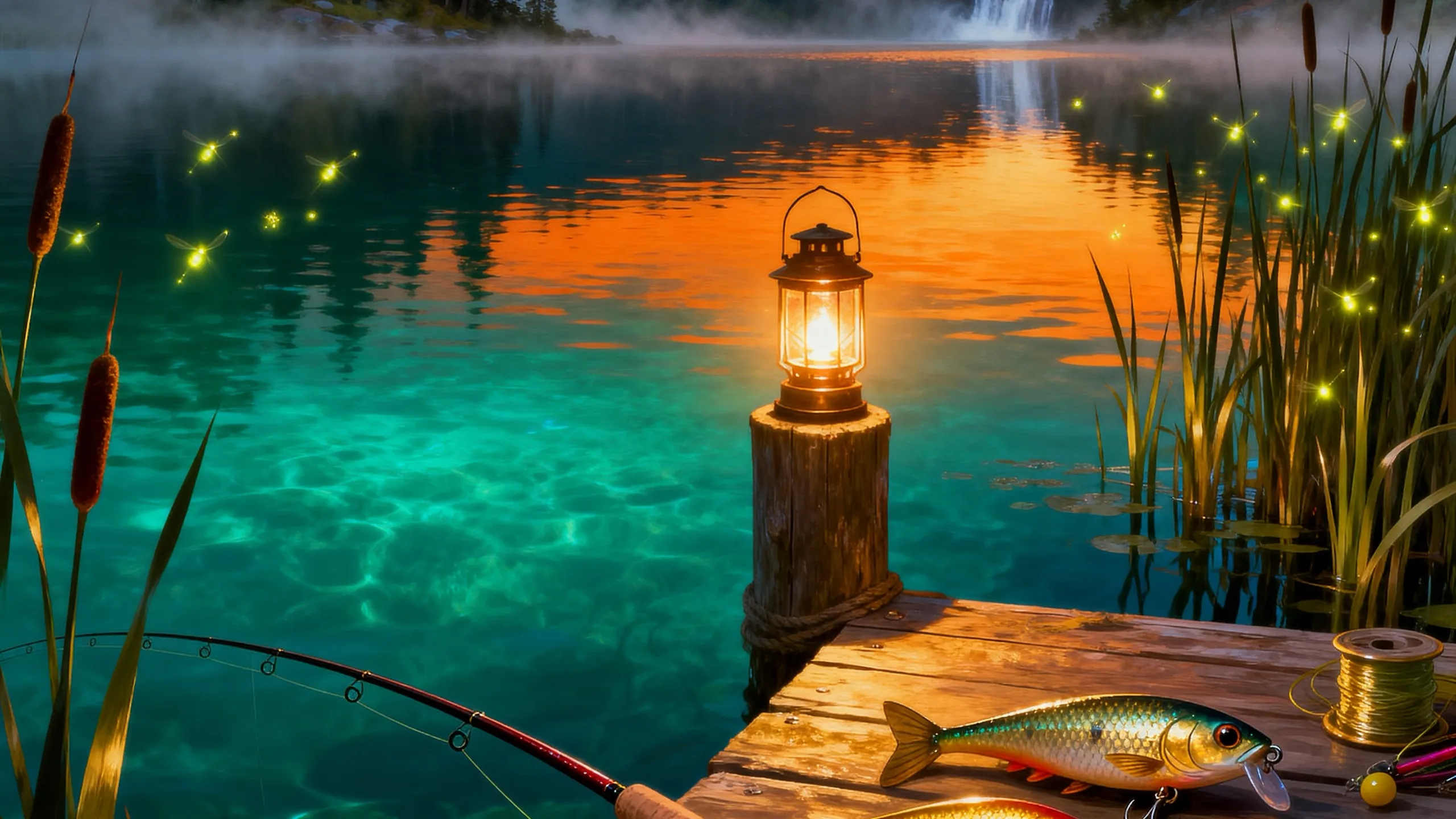 Lunker Lake background art
