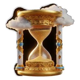 Gold Hourglass