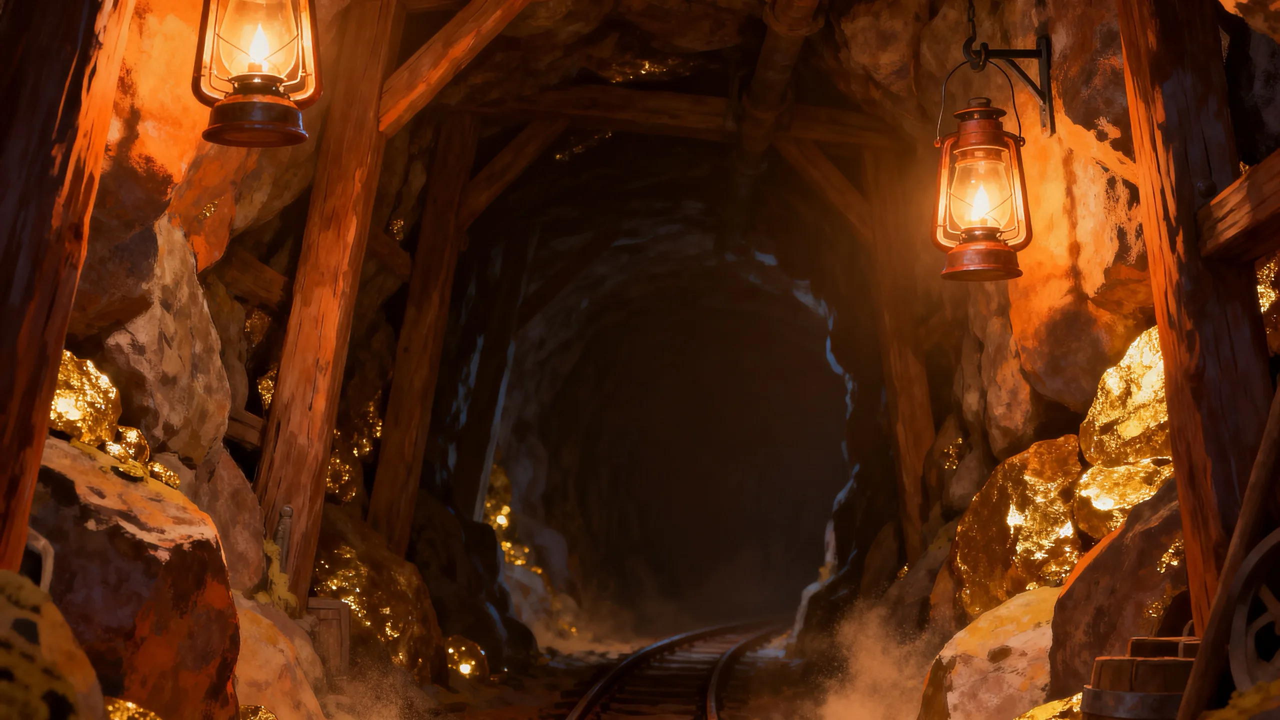 Hills of Gold background art