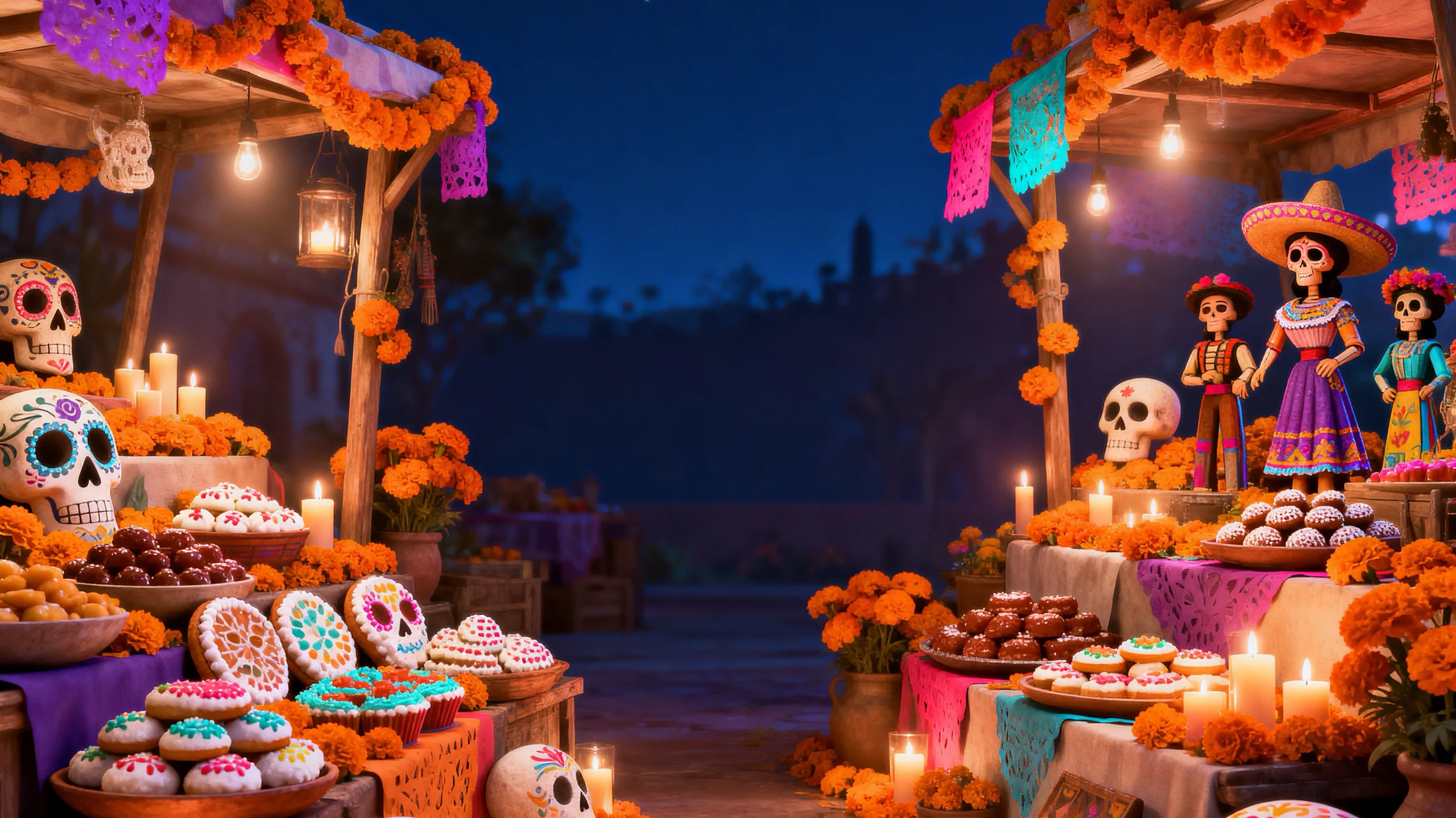 Sugar Skull Fiesta background art