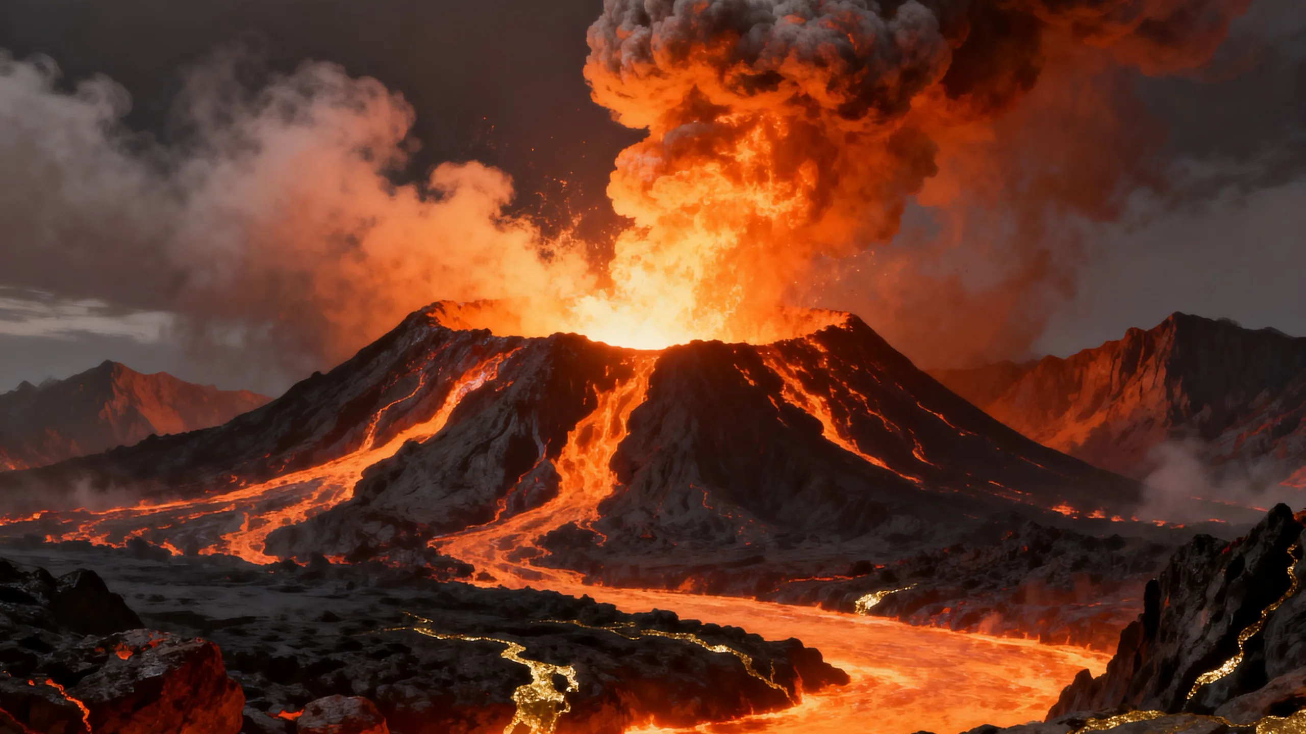Volcano Riches background art