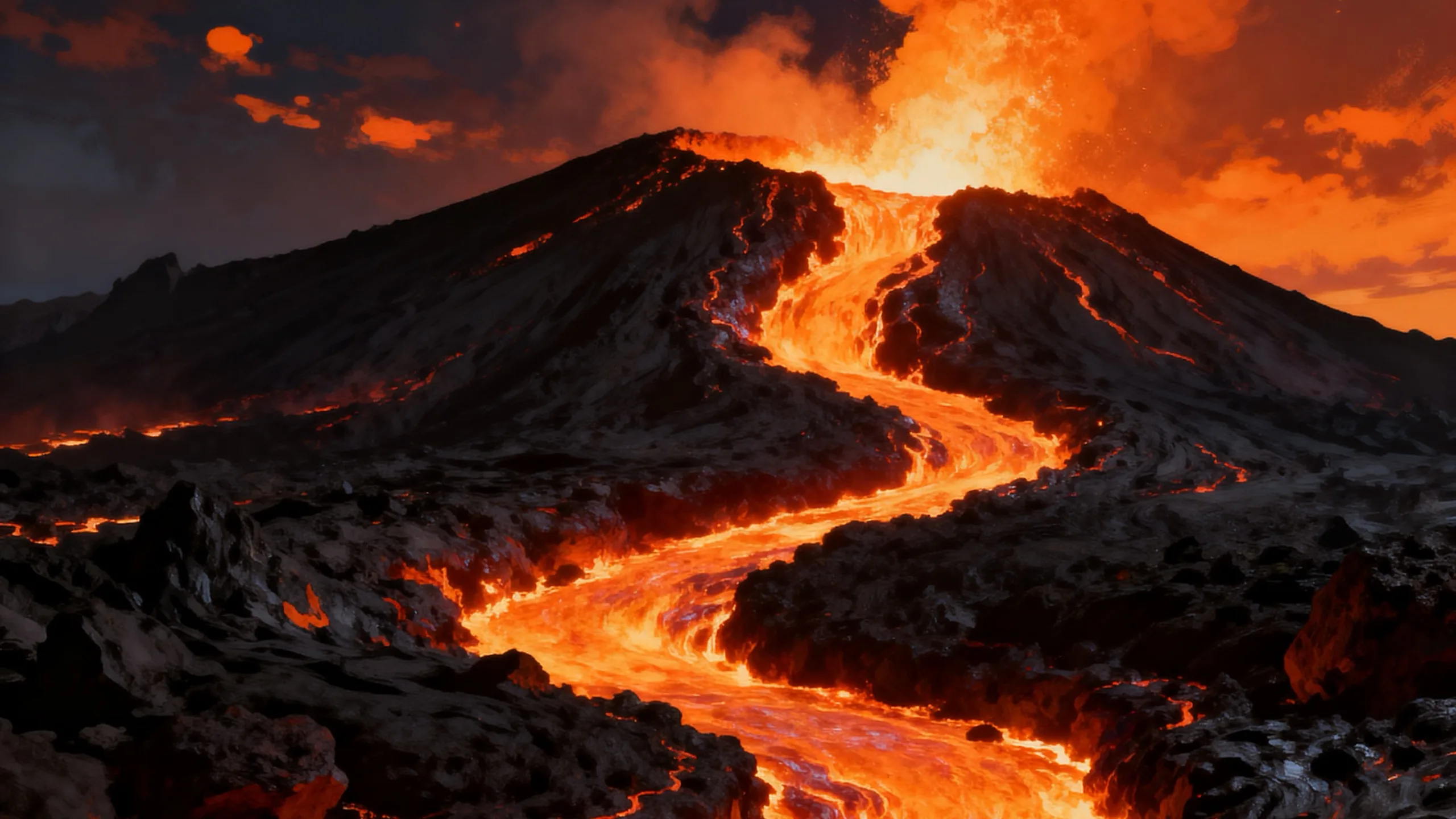 Volcano Riches background art