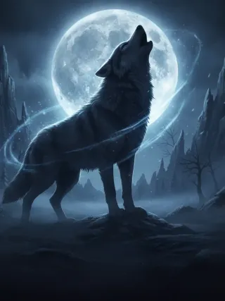 Wolf Moon slot poster
